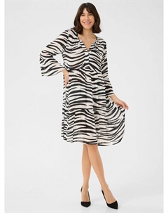 Платье lea amber с принтом в виде зебры, разноцветный Kaffe