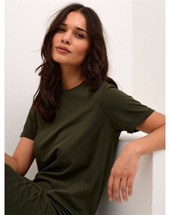 Хлопчатобумажное платье миди с футболкой celina, цвет Mid Green Kaffe