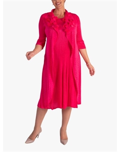 Плиссированное платье-макет жакета, цвет Cherry Chesca