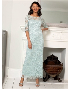 Кружевное платье с цветочным узором от lila, цвет Mint Silver Green Alie street