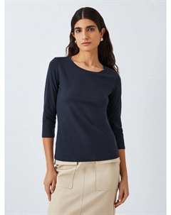 Многослойный трикотажный топ, темно-синий Weekend max mara