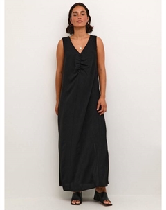 Макси-платье без рукавов silja с v-образным вырезом, цвет Deep Black Kaffe