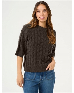 Текстурированный джемпер malene, цвет Major Brown Melange Kaffe