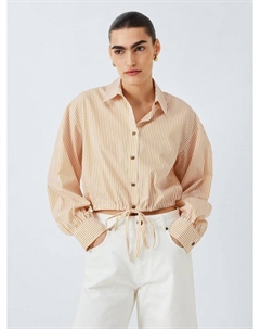 Хлопчатобумажная рубашка из поплина в полоску от джорджи, цвет Orange/White Rag & bone