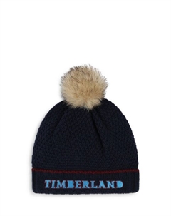 Детская вязаная шапочка с помпоном из искусственного меха, цвет Night Timberland