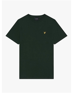 Однотонная футболка с круглым вырезом, цвет Argyle Teal Lyle & scott