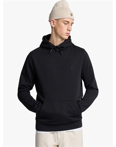 Толстовка-пуловер из тончайшего хлопка, цвет Jet Black Lyle & scott