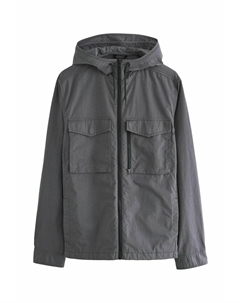 Легкая куртка HOODED UTILITY SHACKET REGULAR FIT, серый Next