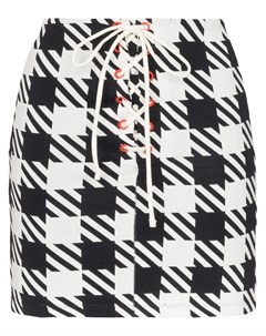 Solid striped юбка delilah в ломаную клетку xs черный Solid & striped