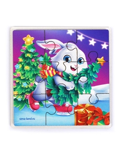 Пазл на новый год Лесная мастерская