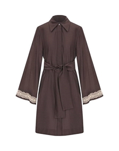 Платье из хлопка и шелка Lorena antoniazzi