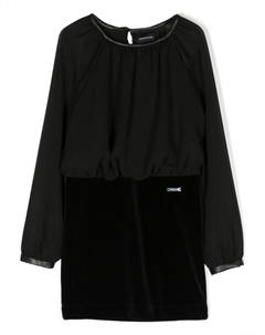 Платье со вставками, черный Monnalisa