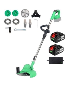 Триммер электрический GreenCut 20V, аккумуляторный, 20В, 4Ач, с 2 АКБ, с ЗУ Деко