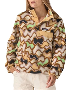 Женский флисовый пуловер Synchilla Snap-T, цвет Small Currents Natural Patagonia