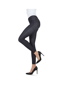 Джинсовые леггинсы скинни с высокой талией, синий Memoi