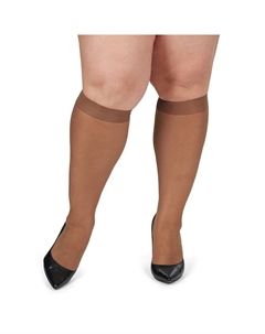 2 пары ультрапрозрачных чулок до колена больших размеров с пышными формами, цвет Utopia Memoi