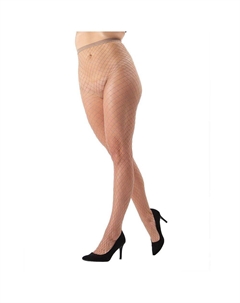 Черные чулки в сетку макси, цвет Nude Memoi