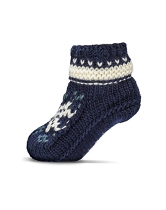 Носки для отдыха Nordic Flake из переработанного трикотажа на подкладке из шерпы, темно-синий Memoi