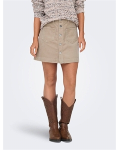 Юбка из велюра с высокой посадкой розовый Laredoute