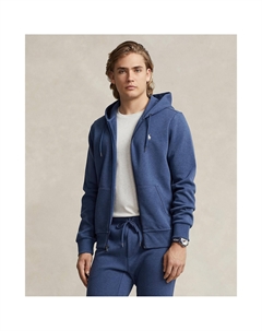 Толстовка с капюшоном на молнии технология Double Knit Tech синий Polo ralph lauren