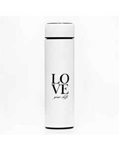 Термос, 500 мл, basic love, с ситечком, с датчиком температуры, сохраняет тепло 8 ч Мастер к.