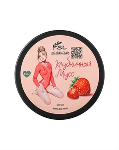 Профессиональный крем для тела с маслом ши "Клубничный мусс" 250 Siddhilab