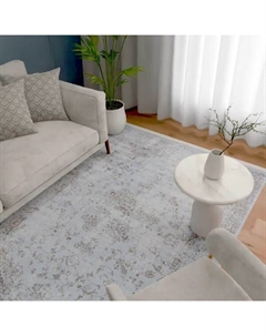 Ковер Leo вискоза 927748/4646 195х300 см цвет голубой Ragolle