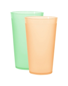 Стакан 400мл пластик микс цвета Полимербыт