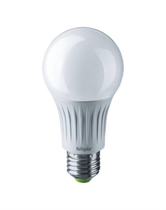 Лампа светодиодная 12Вт E27 900лм 2700K 230В груша A6 Navigator