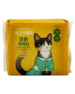 Прокладки SECRETDAY 20шт 15см ежедневные органические ультратонкие дышащие Нет марки