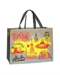 Сумка-пакет 38х28х12см полипропилен в асс-те Нет марки