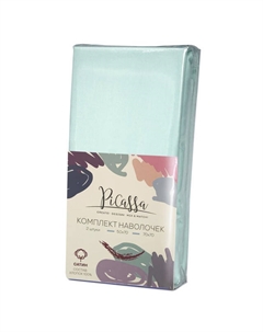 Комплект наволочек PiCassa 70х70cм 2шт сатин зеленый, арт.к-тнав7х7сат.зел Нет марки