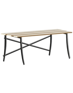 Скамейка садовая LAKSI Классик 120х33х46см дерево металл Нет марки