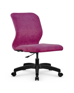 Кресло офисное SU - Mr-4 фуксия велюр без подлокотников Метта