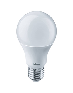 Лампа светодиодная 10Вт E27 800лм 4000K 230В груша A6 Navigator