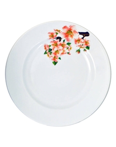 Тарелка Яблоневый цвет Идиллия 20см десертная фарфор Добруш