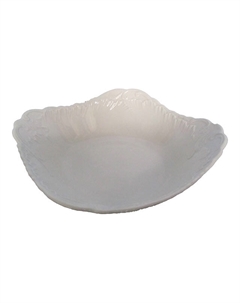 Салатник Рококо 24см 1л белый фарфор Cmielow