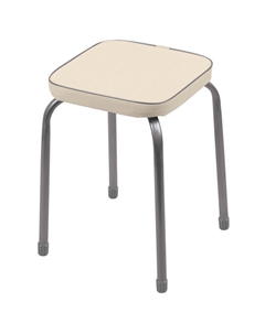 Табурет Фабрик 3 320х320х470мм слоновая кость искусственная кожа Нет марки