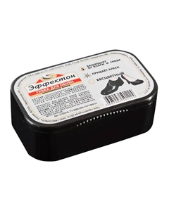 Губка для обуви ЭФФЕКТОН Мгновенный блеск бесцветная для замши, нубука, велюра Нет марки