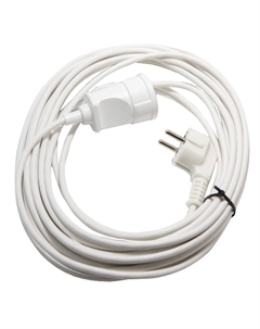 Удлинитель 10м 1 гнездо с/з ПВС 3х0,75 белый Реальная электрика