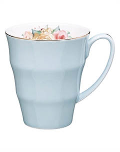 Кружка Времена года голубая 350мл фарфор Lefard