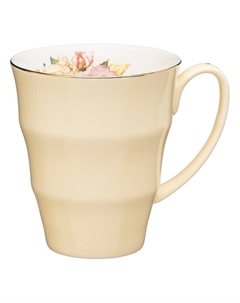 Кружка Времена года желтая 350мл фарфор Lefard