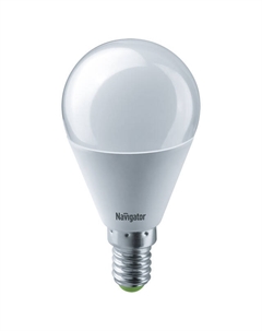 Лампа светодиодная 5Вт E14 375лм 2700K 230В шар G45 Navigator