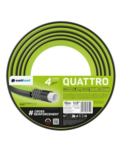 Шланг армированный Quattro 1/2" 15м 20Бар Cellfast