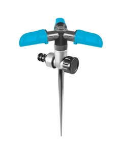 Дождеватель круговой Basic 3-х лучевой до 150м2 на пике Cellfast