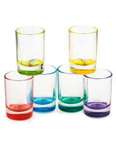 Стопка OSZ Гладкий 50мл стекло цветное дно в ассортименте Нет марки