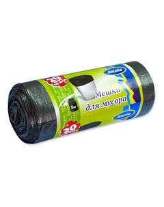 Мешки для мусора ANTELLA 20л 50шт 45х48см 6мкм полиэтилен Нет марки