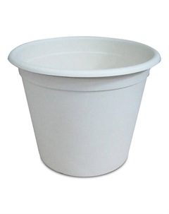 Горшок 25л d40см h32см слоновая кость пластик Нет марки