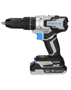 Дрель-шуруповерт ударная ZKCD20V PRO 135Нм 20В Li-Ion 3,0Ач 2АКБ бесщеточный Деко