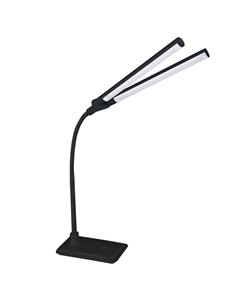 Лампа настольная светодиодная LEDx2 10Вт 230В 4000К черный Camelion